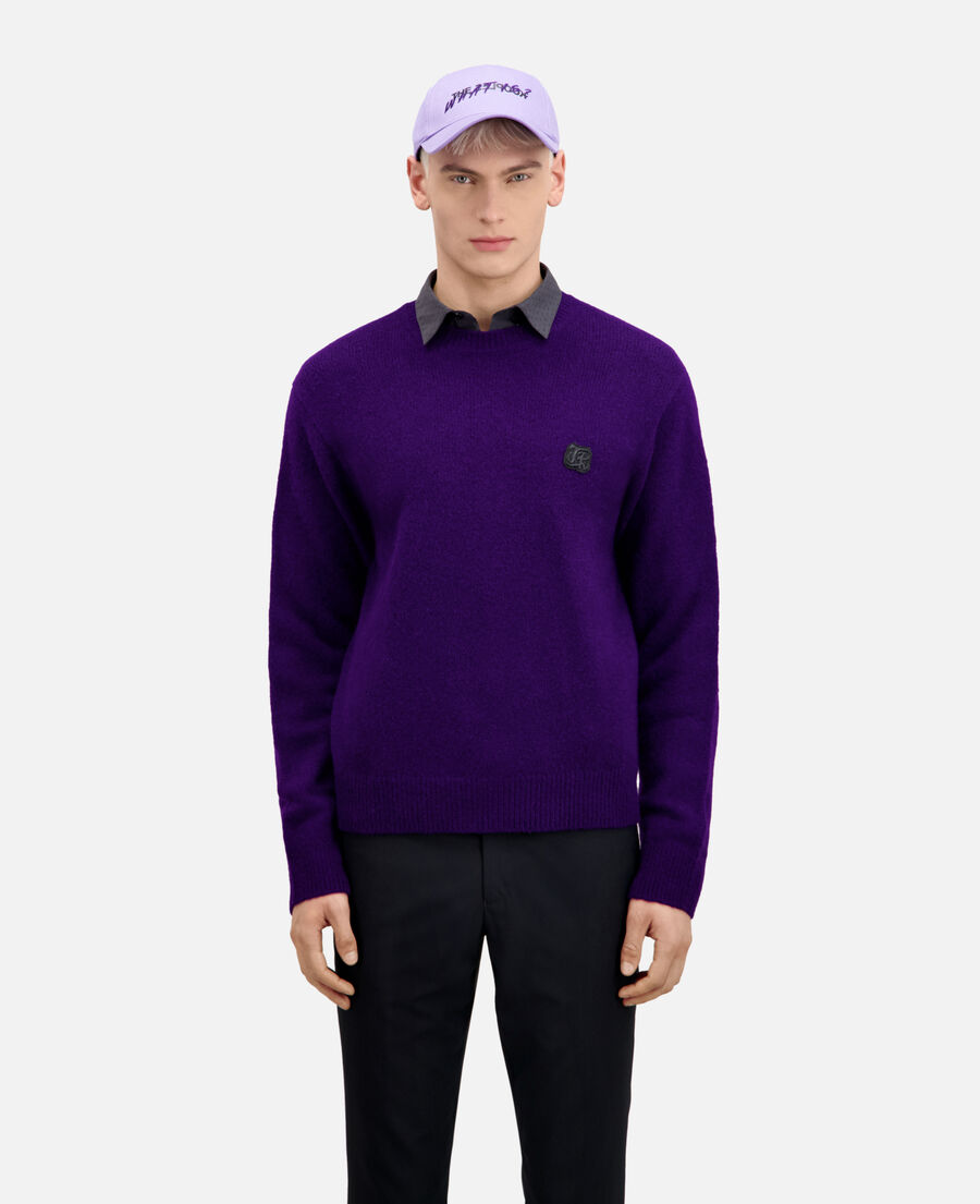 jersey violeta mezcla lana alpaga