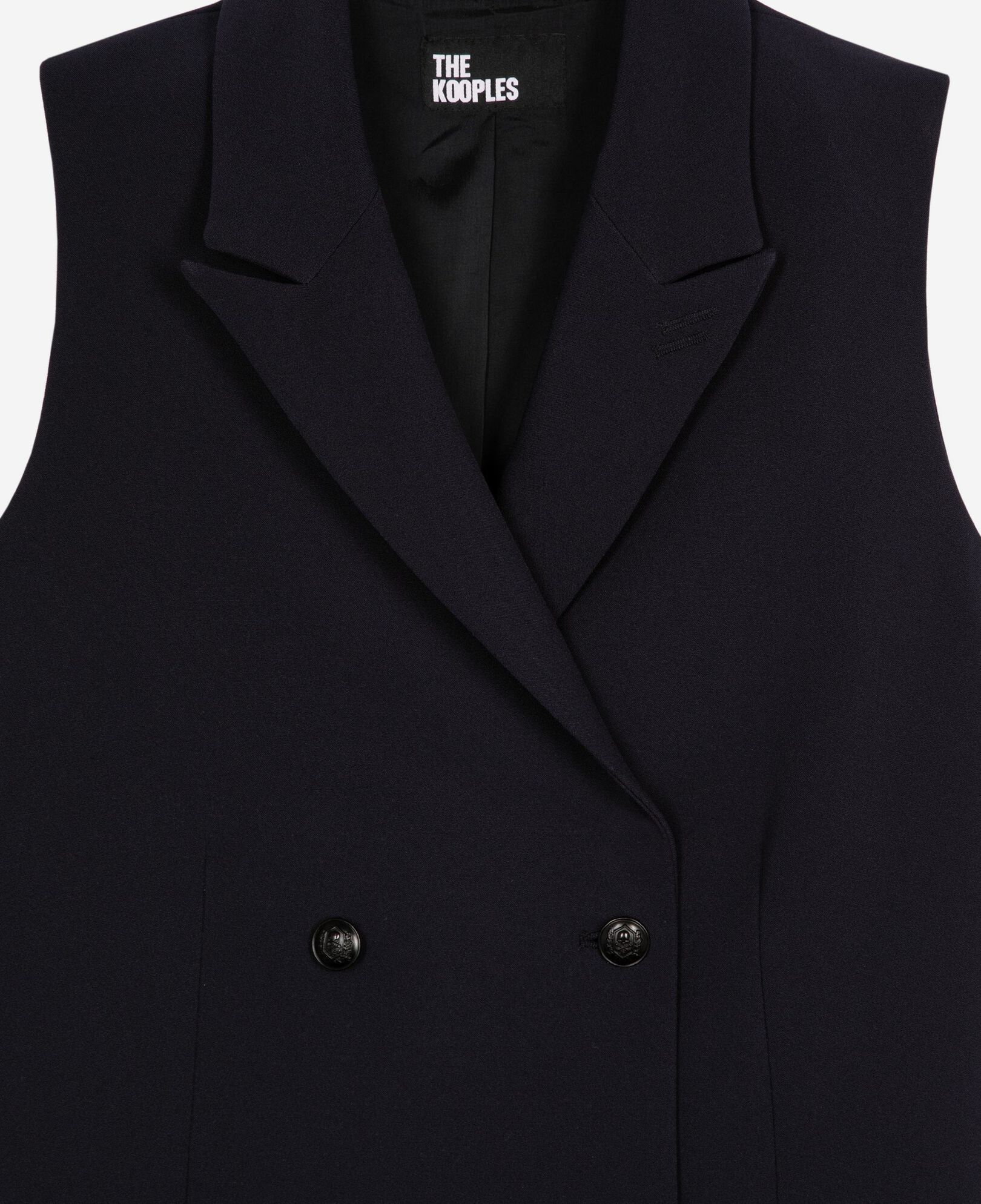 The Kooples WOMEN NAVY short navy blue tailored dress