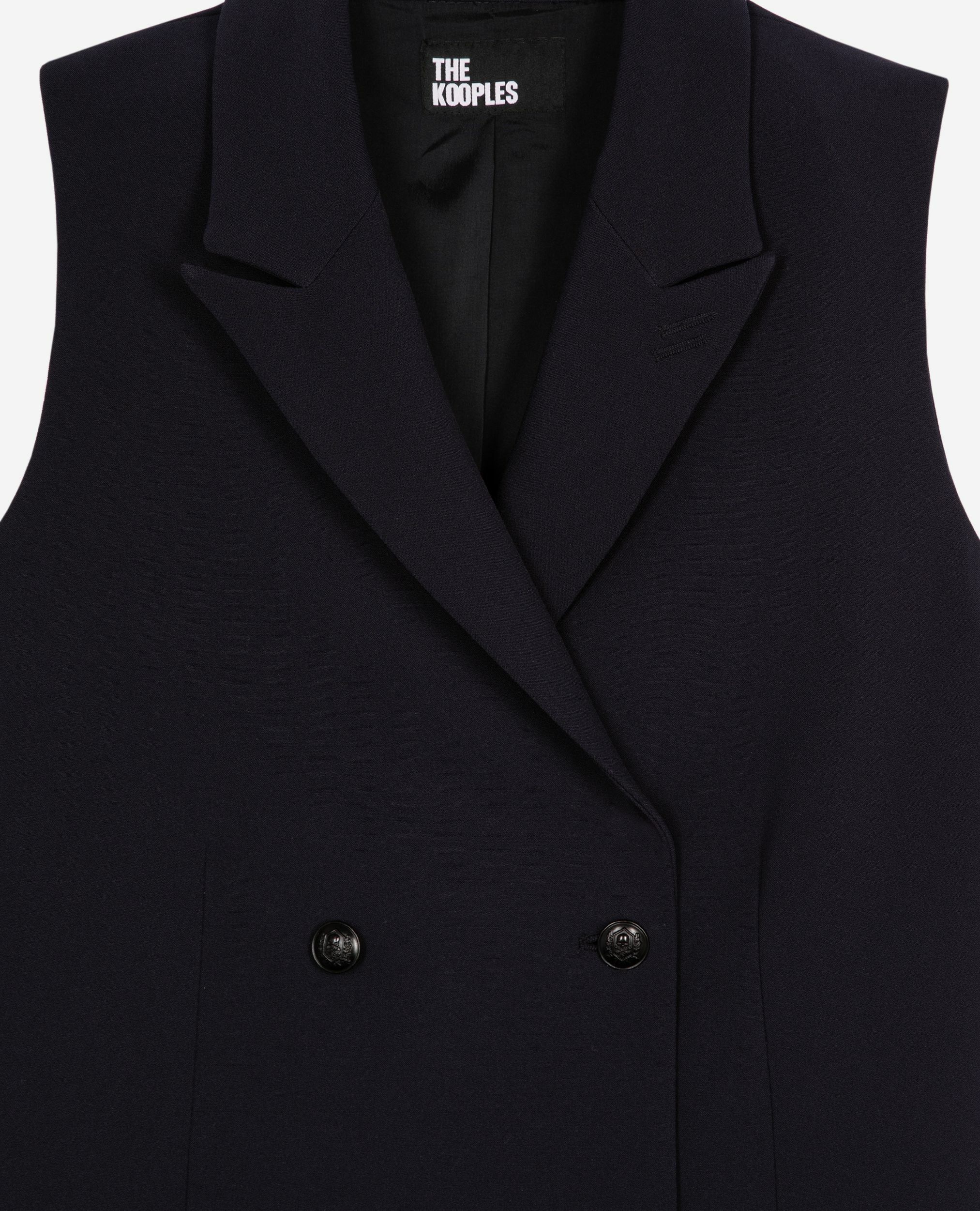 Short navy blue tailored dress, NAVY, hi-res image number null