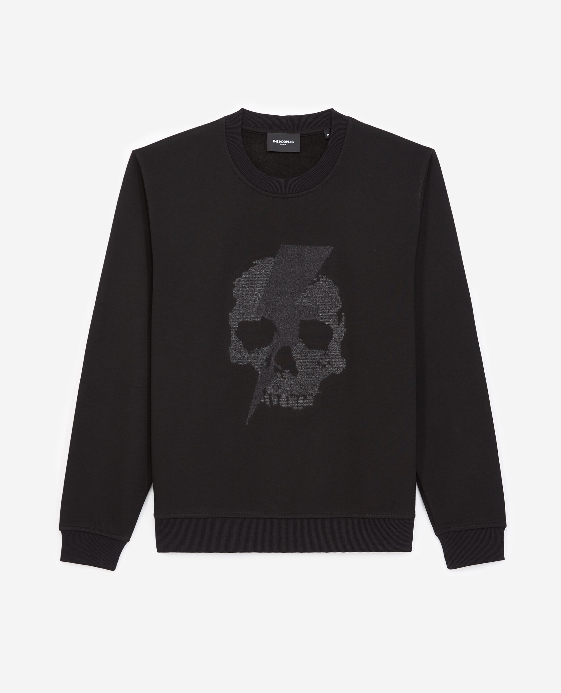 Printed black sweatshirt with skull The Kooples