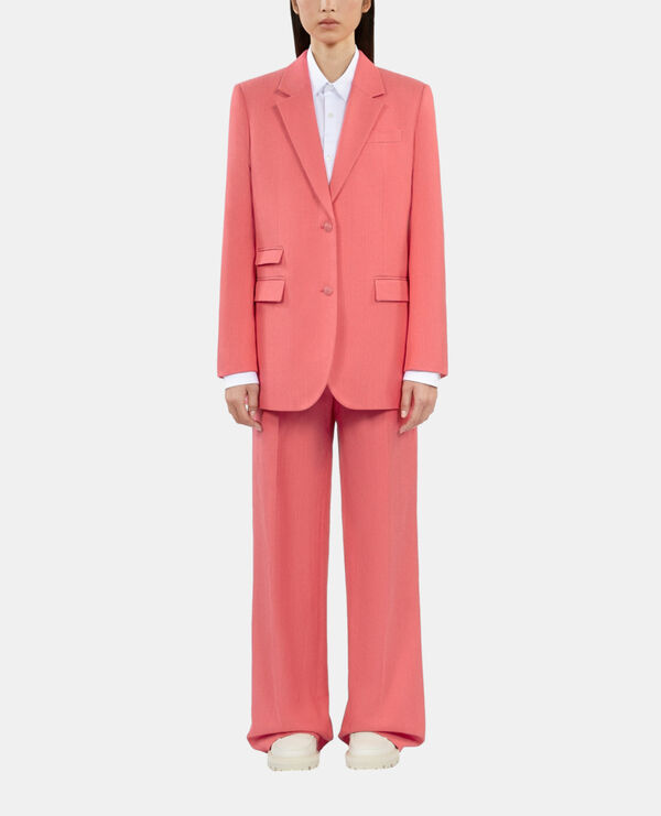Blazer Tailleur The Kooples Femme Veste Tailleur Fuchsia| The Kooples