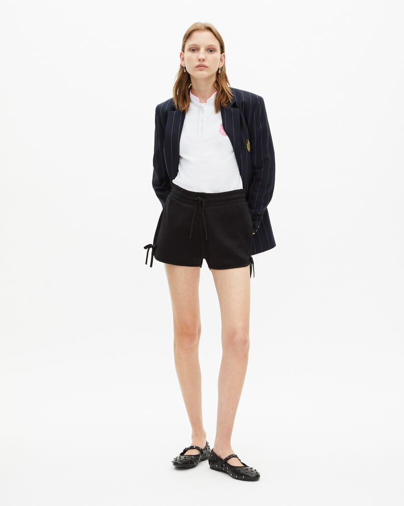 The Kooples MUJER ANTHRACITE pantalones cortos deportivos negros