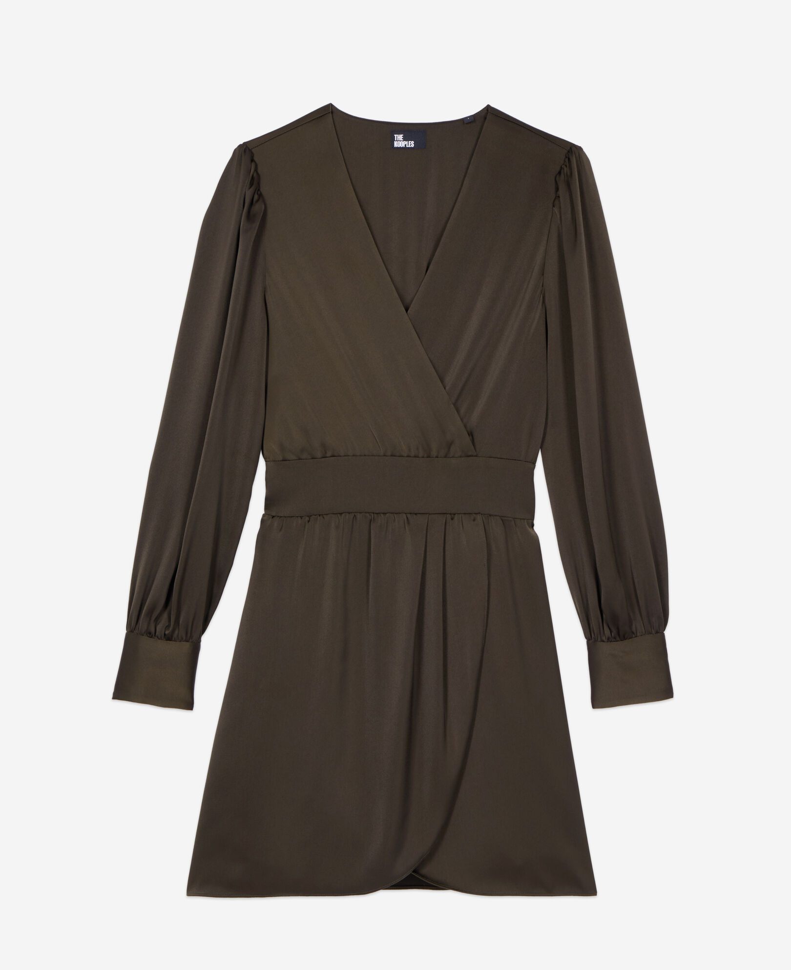 The Kooples WOMEN KAKI short khaki dress