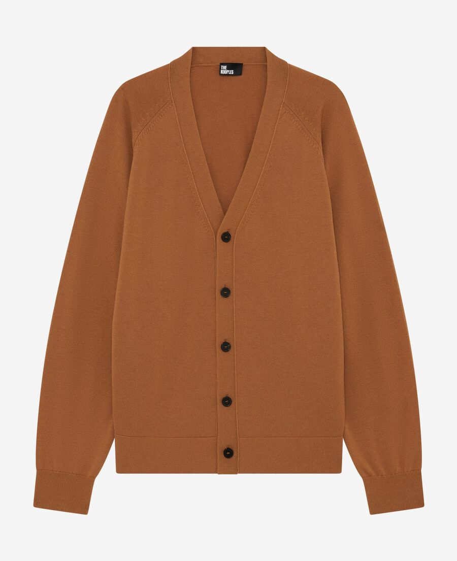 The Kooples HOMBRE CAMEL cárdigan de lana de camello