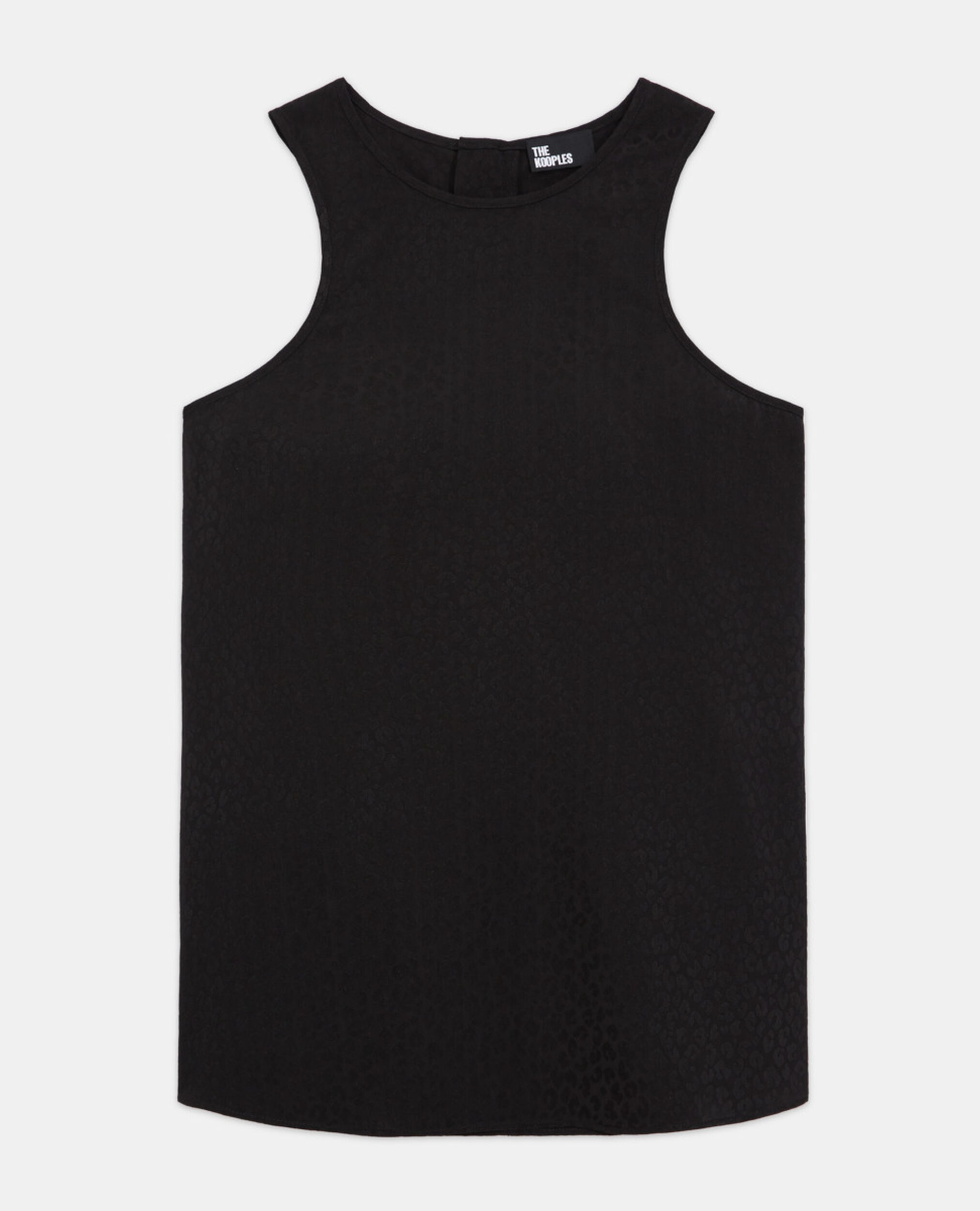 Camiseta tirantes leopardo negra, BLACK, hi-res image number null