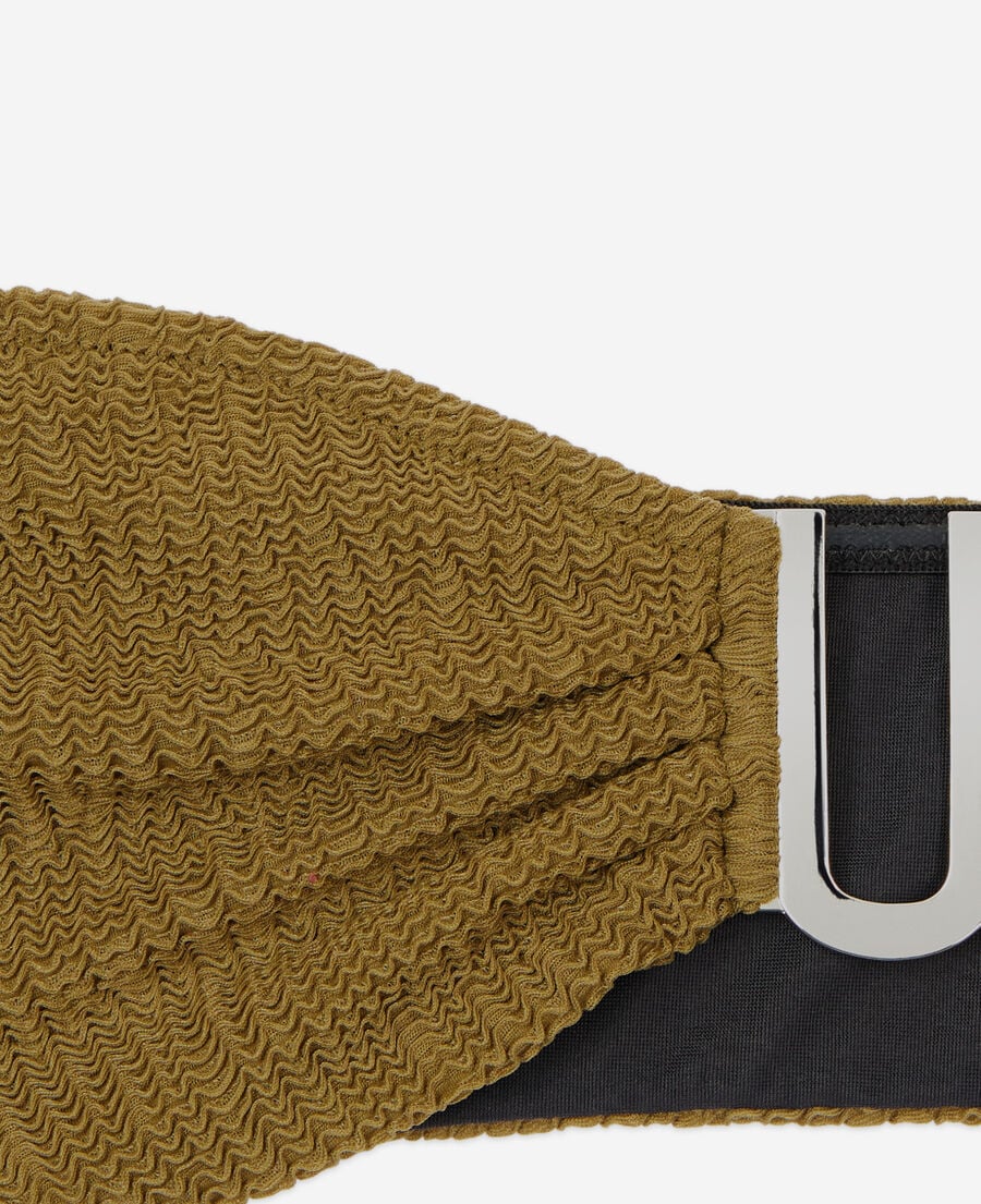 The Kooples DAMEN KAKI das khakifarbene bandeau-bikinioberteil von kooples x luz