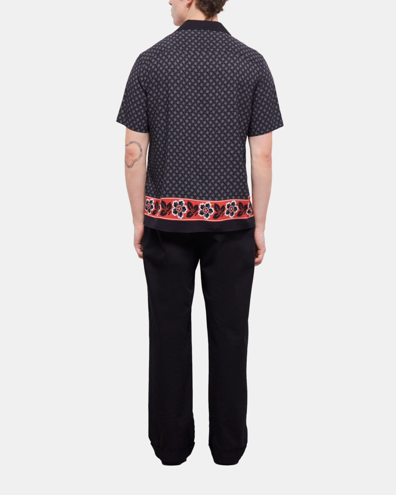 The Kooples HOMME BLACK chemise imprimée