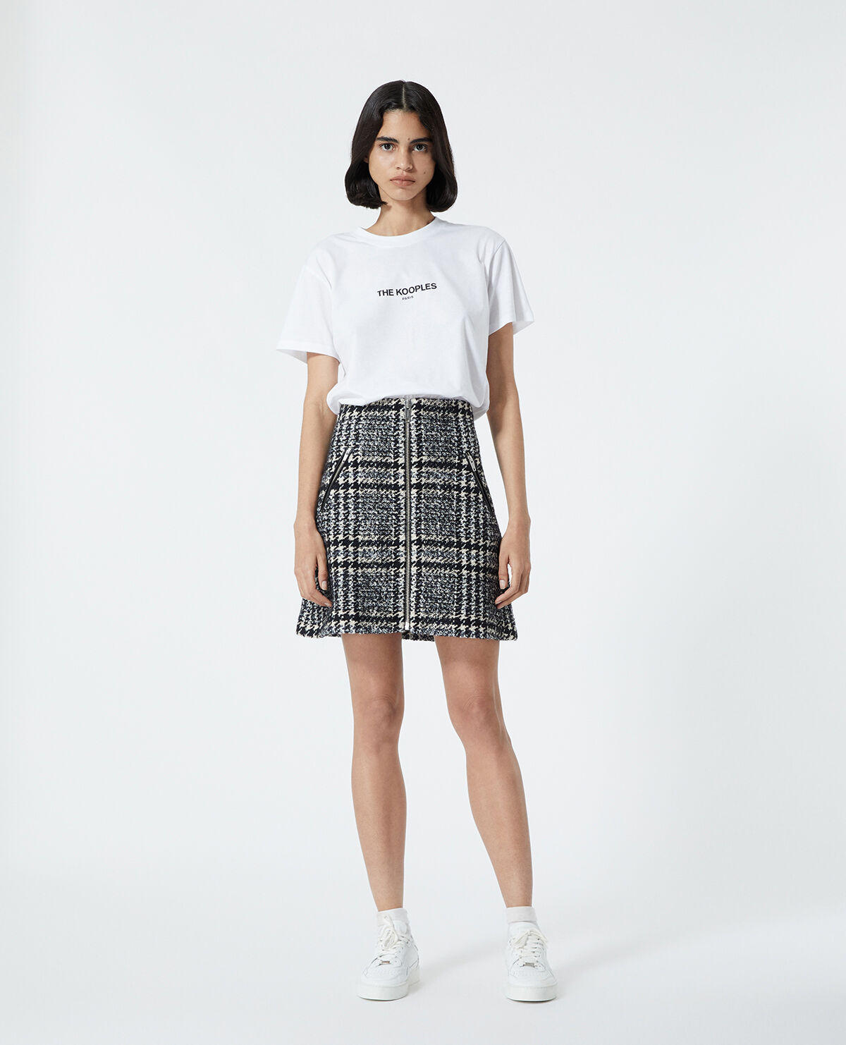 Jupe cuir the best sale kooples