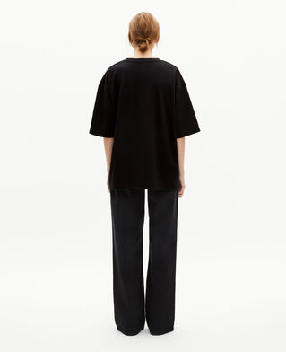 The Kooples HERREN BLACK t-shirt gemischt weit uni schwarz