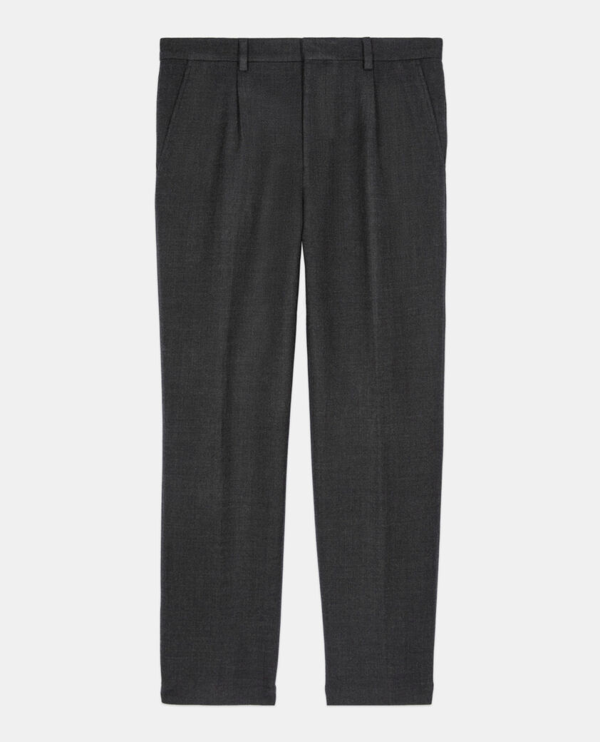 The Kooples HOMME BLACK GREY pantalon de costume en coton et laine gris