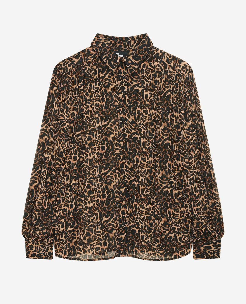The Kooples F LEOPARD leopard print shirt
