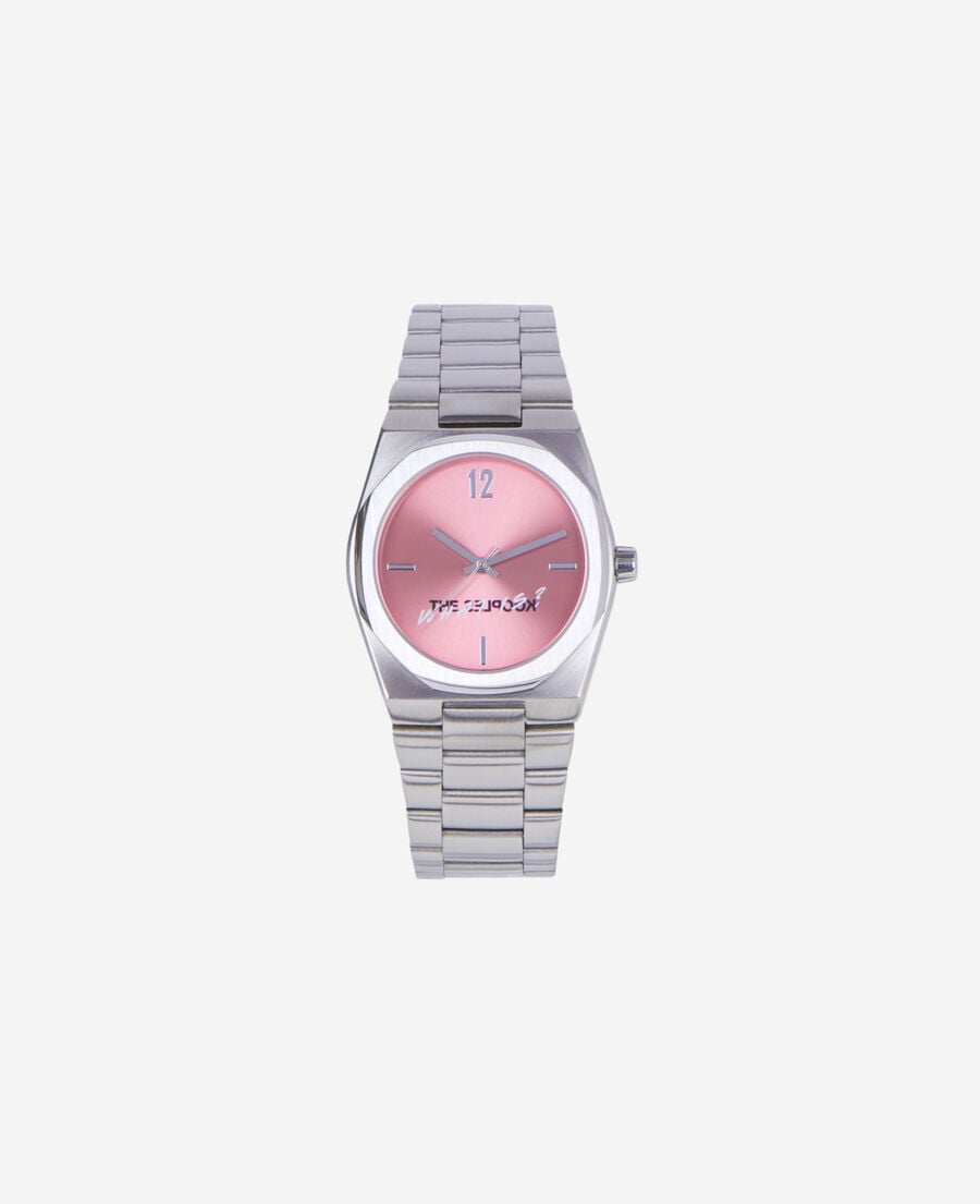 The Kooples MIXTE SILVER montre what is argentée cadran rose