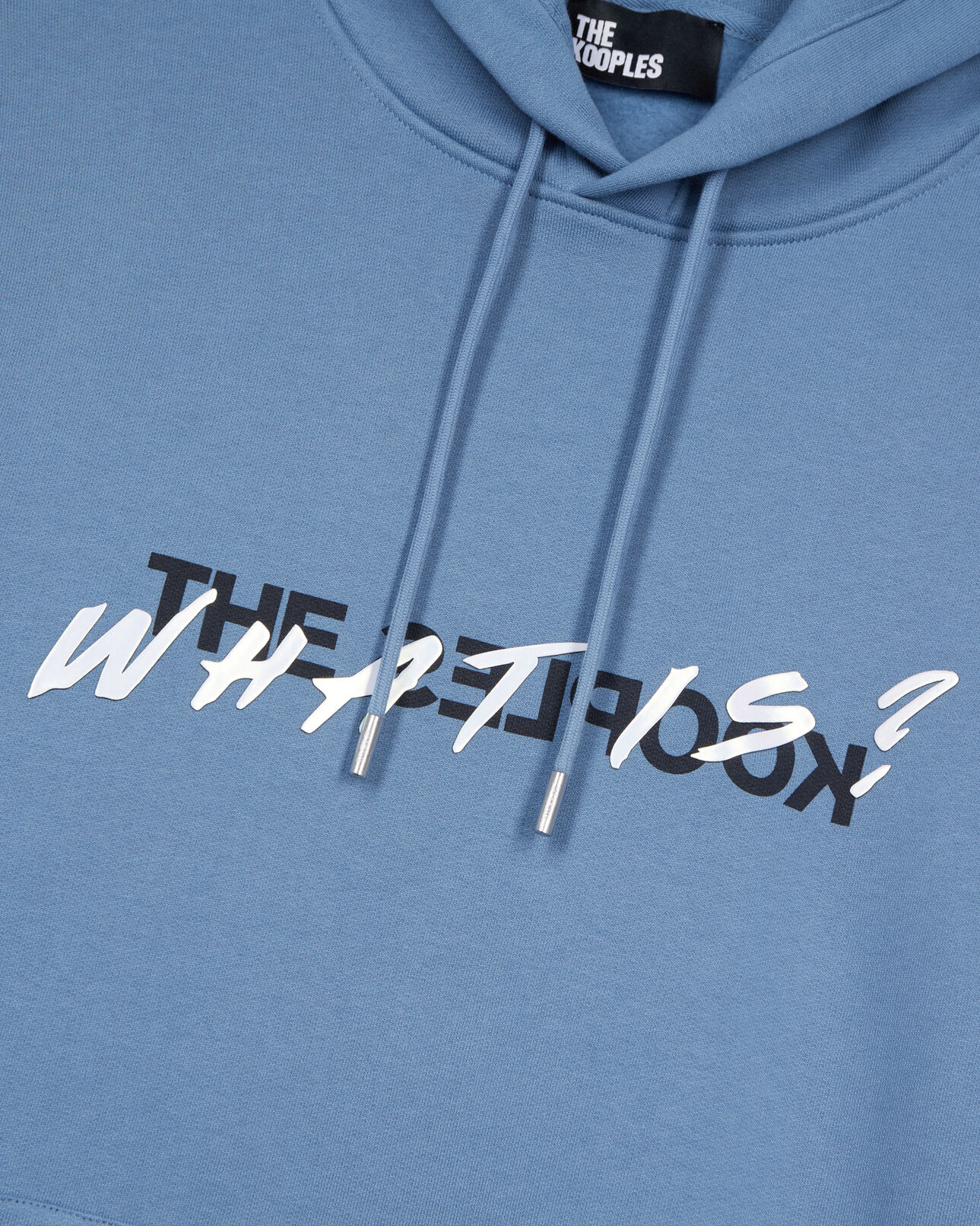 The Kooples HOMME STONE BLUE sweatshirt à capuche what is bleu