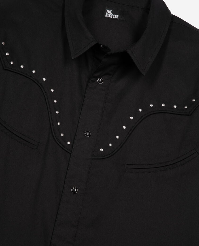 The Kooples MEN BLACK black western shirt