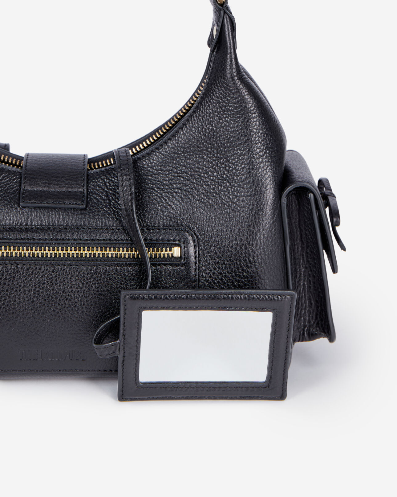 The Kooples FEMME BLACK sac amelia en cuir grainé noir