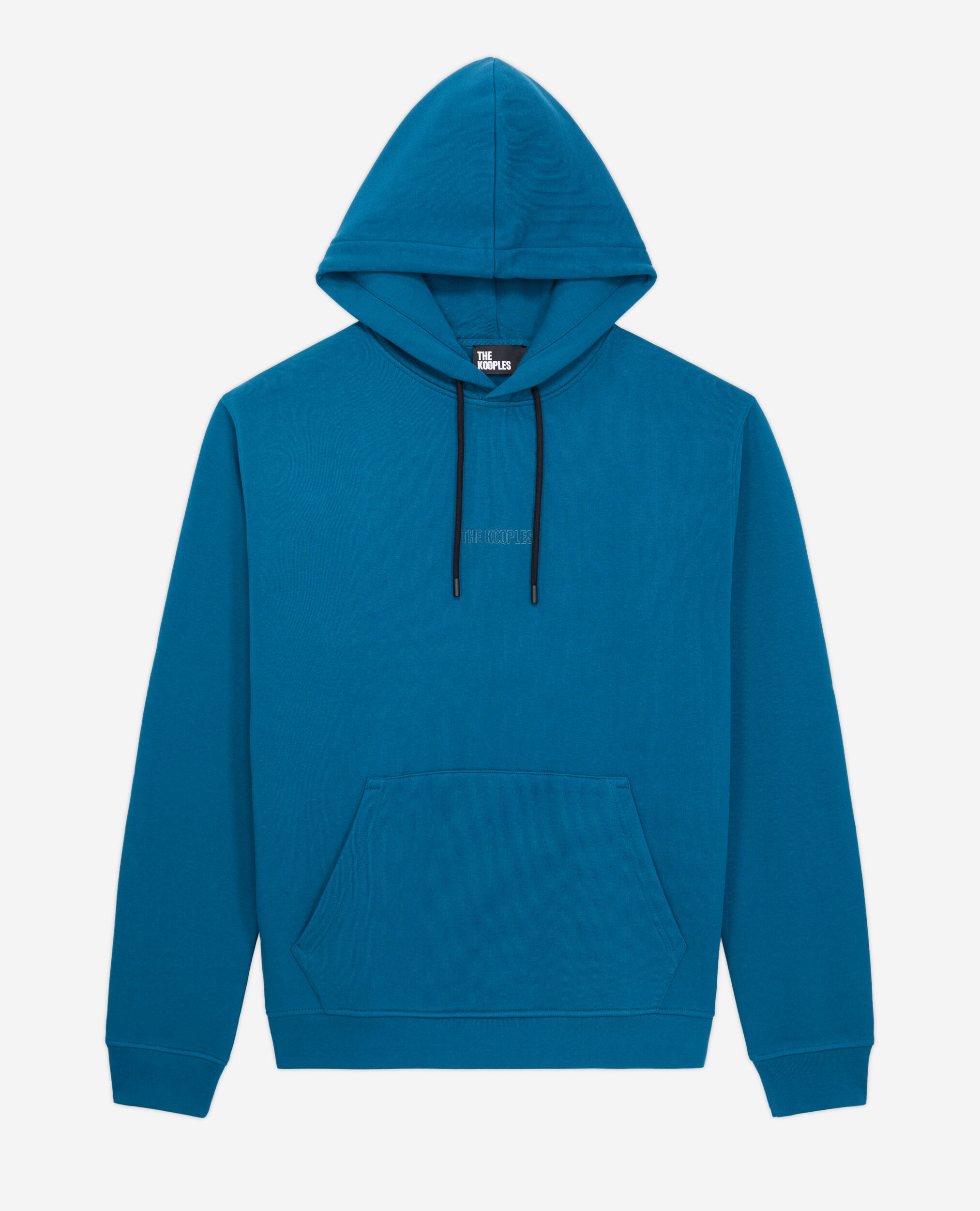 Men's Blue hoodie with logo, MEDIUM BLUE, hi-res image number null