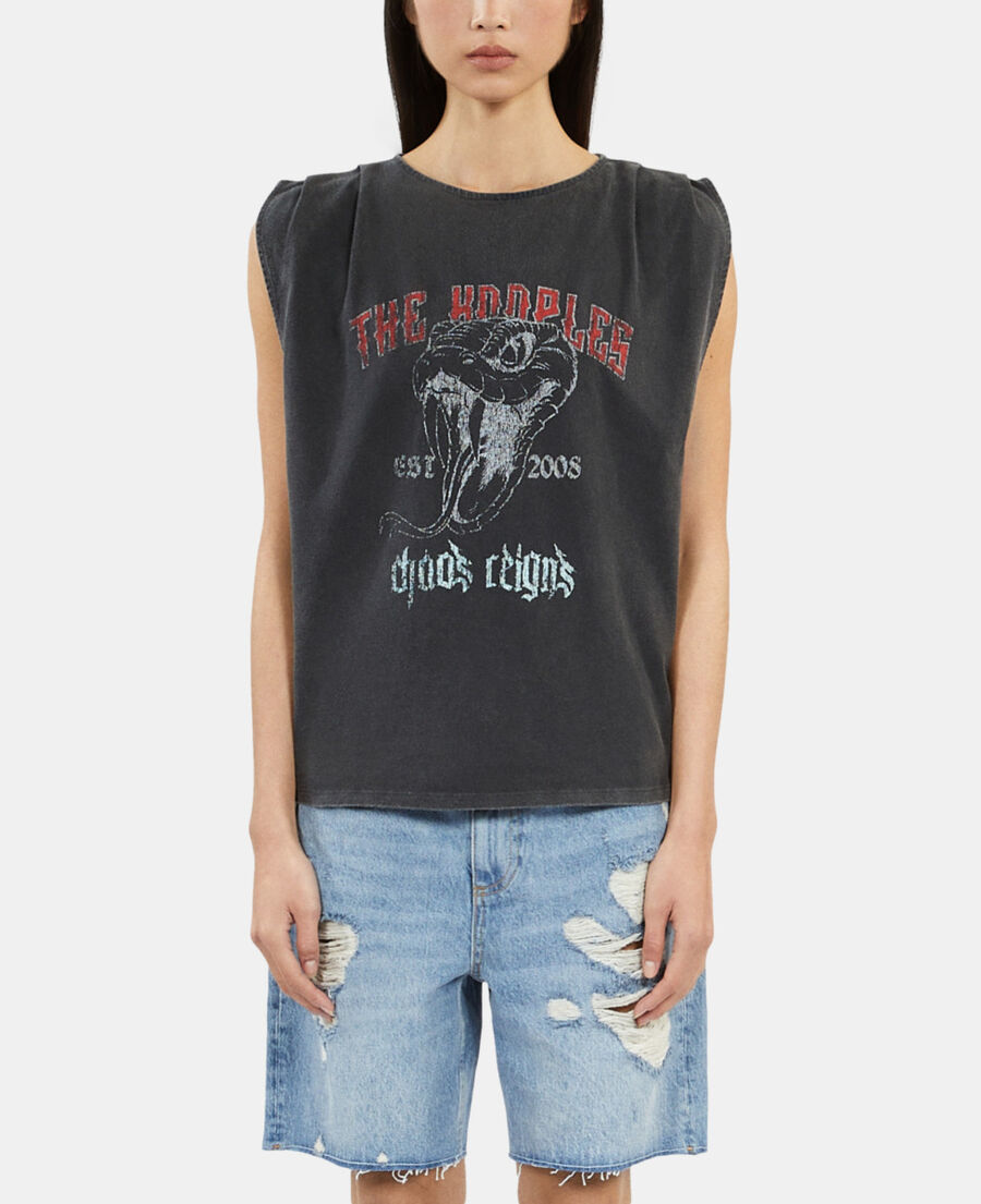 The Kooples WOMEN BLACK black top with pleating