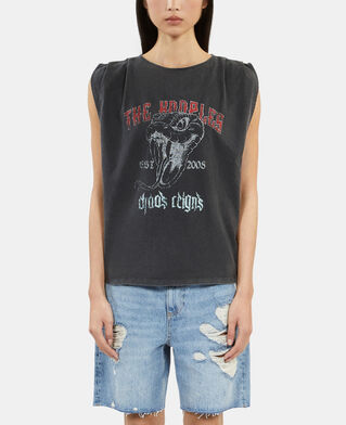 The Kooples WOMEN BLACK black top with pleating