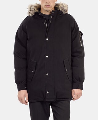 The Kooples H BLACK black hooded parka