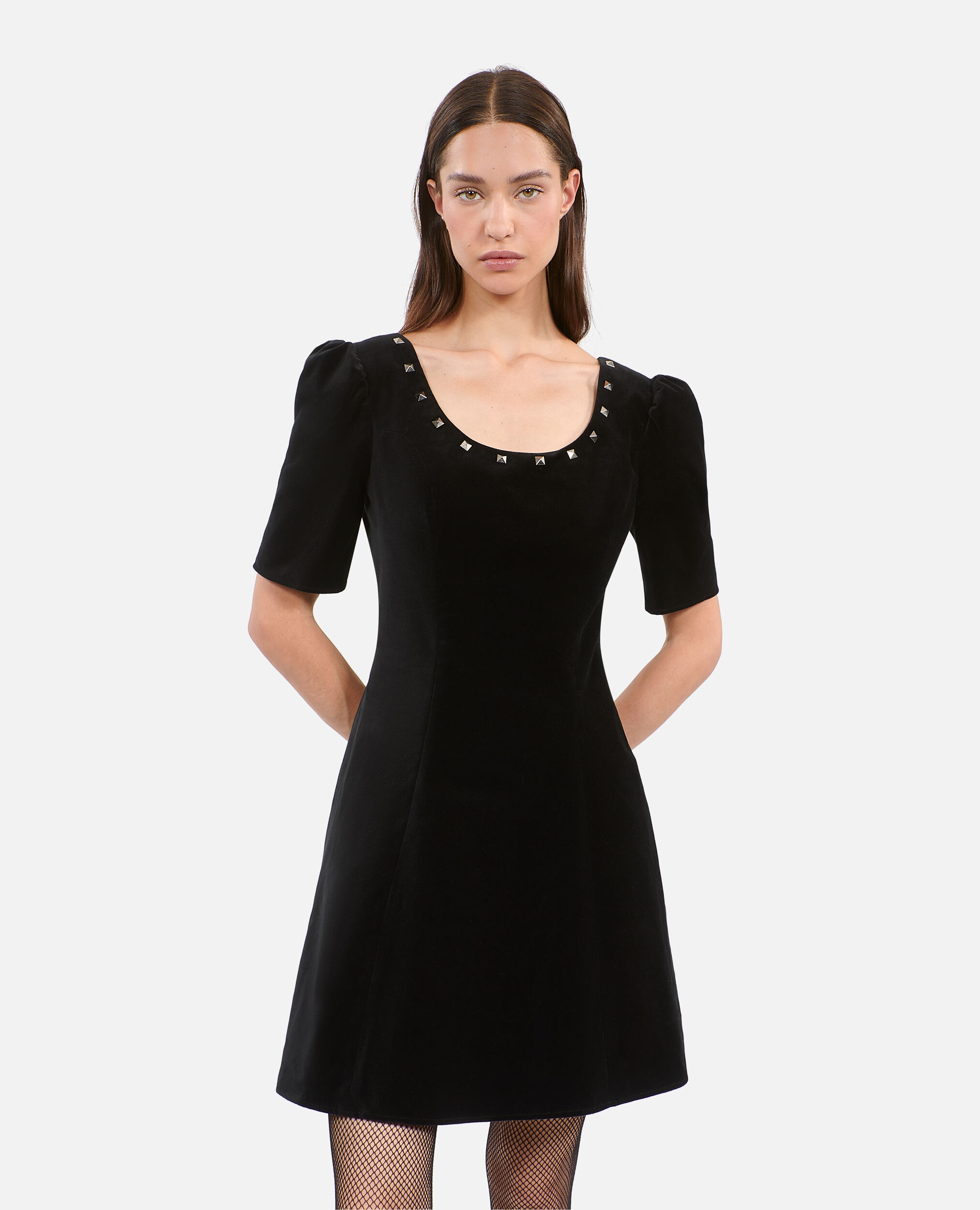 Short black velvet dress The Kooples