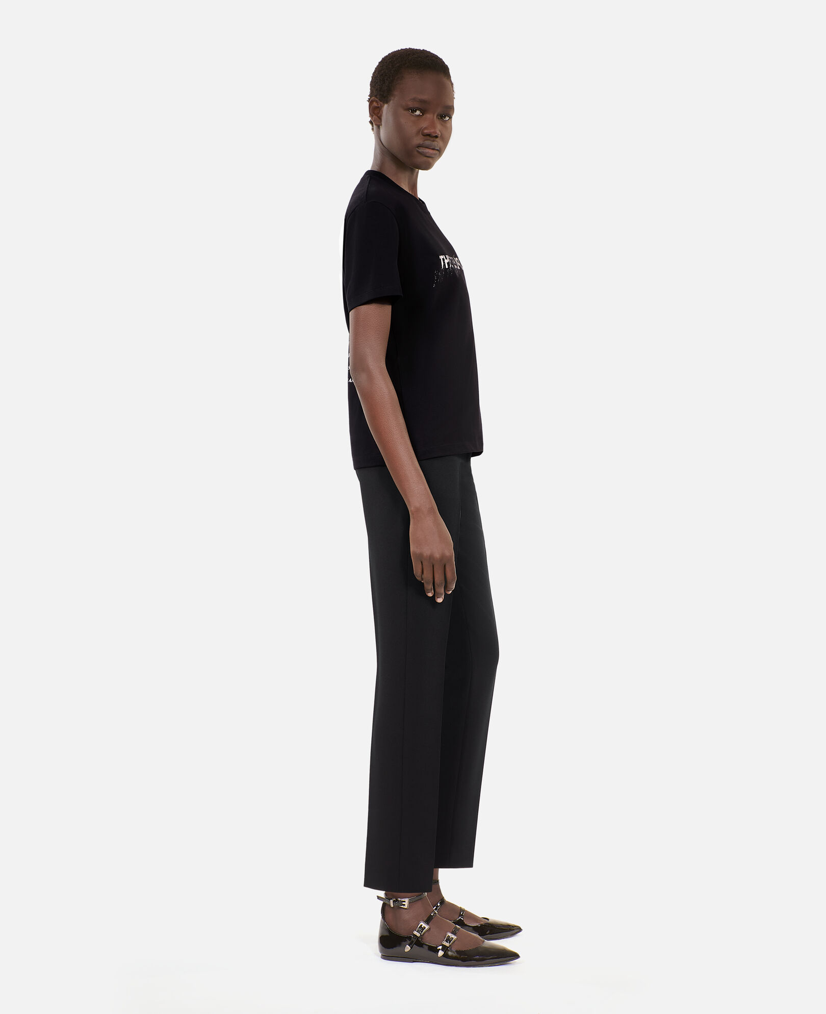 The Kooples MUJER BLACK camiseta mujer what is negra estrás