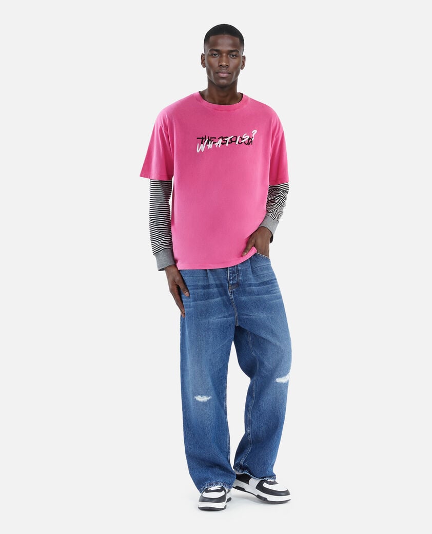 The Kooples HOMME FUSHIA t-shirt what is rose