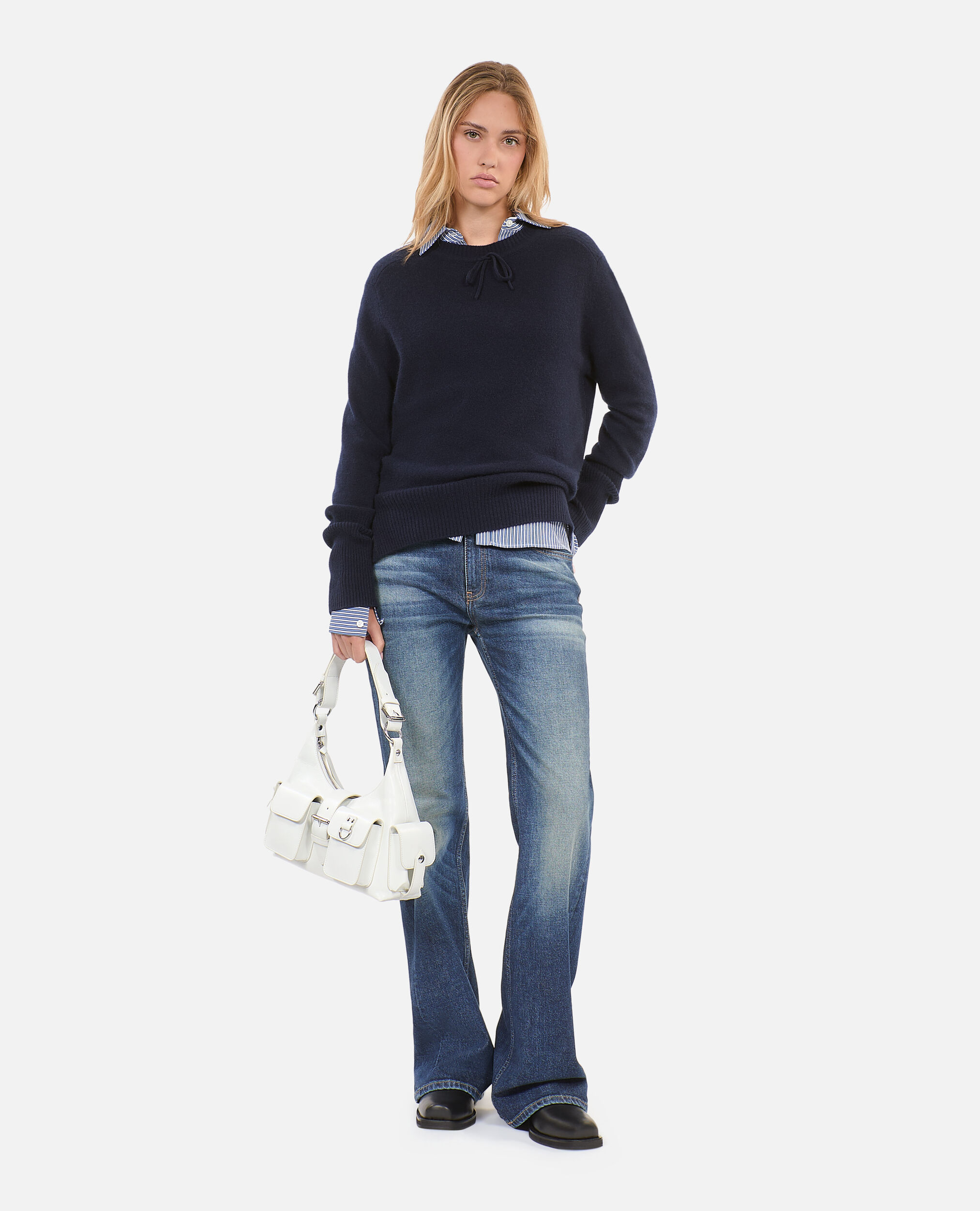 Blue cashmere sweater online