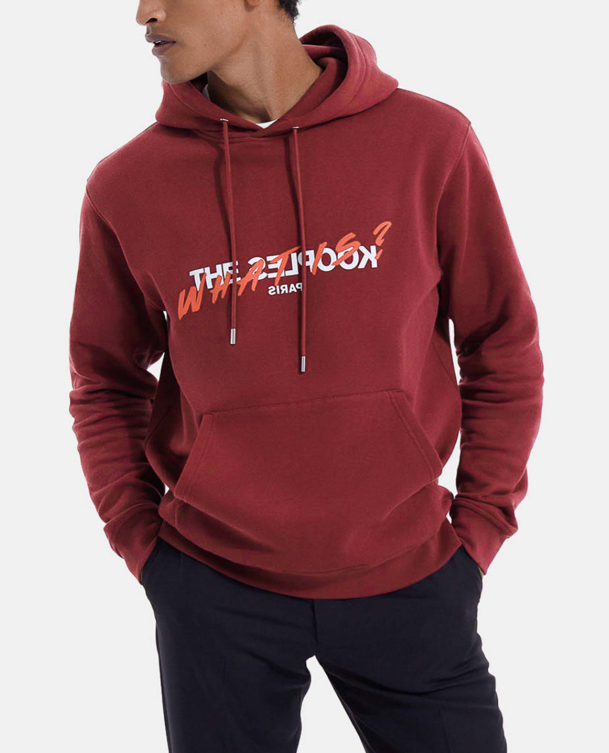North face hoodie burgundy on sale