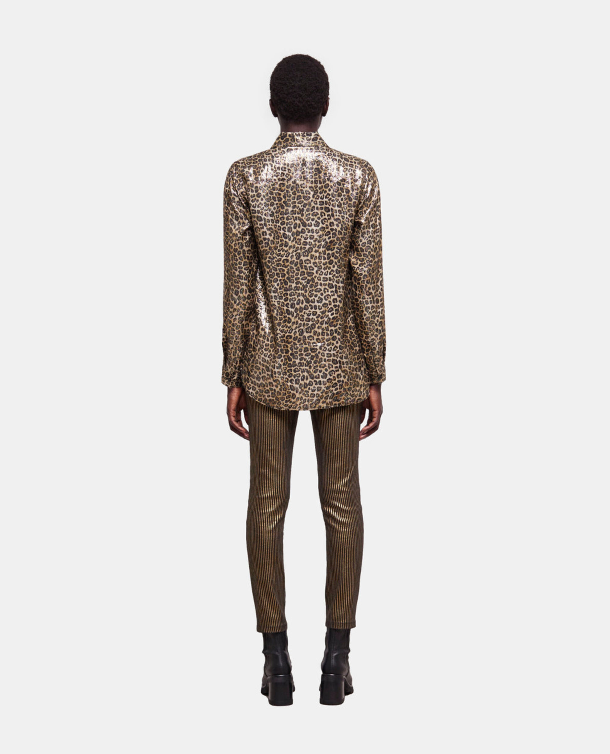 Flowing leopard-print shirt, LEOPARD, hi-res image number null