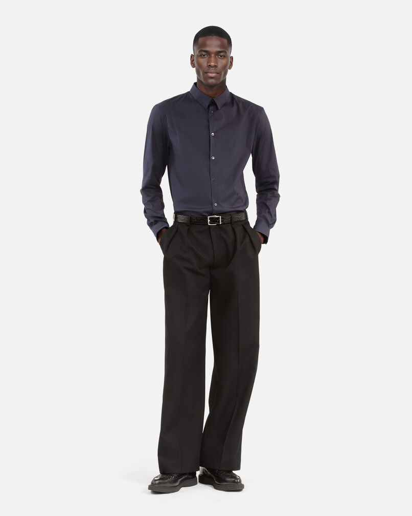 The Kooples MEN NAVY navy blue poplin shirt