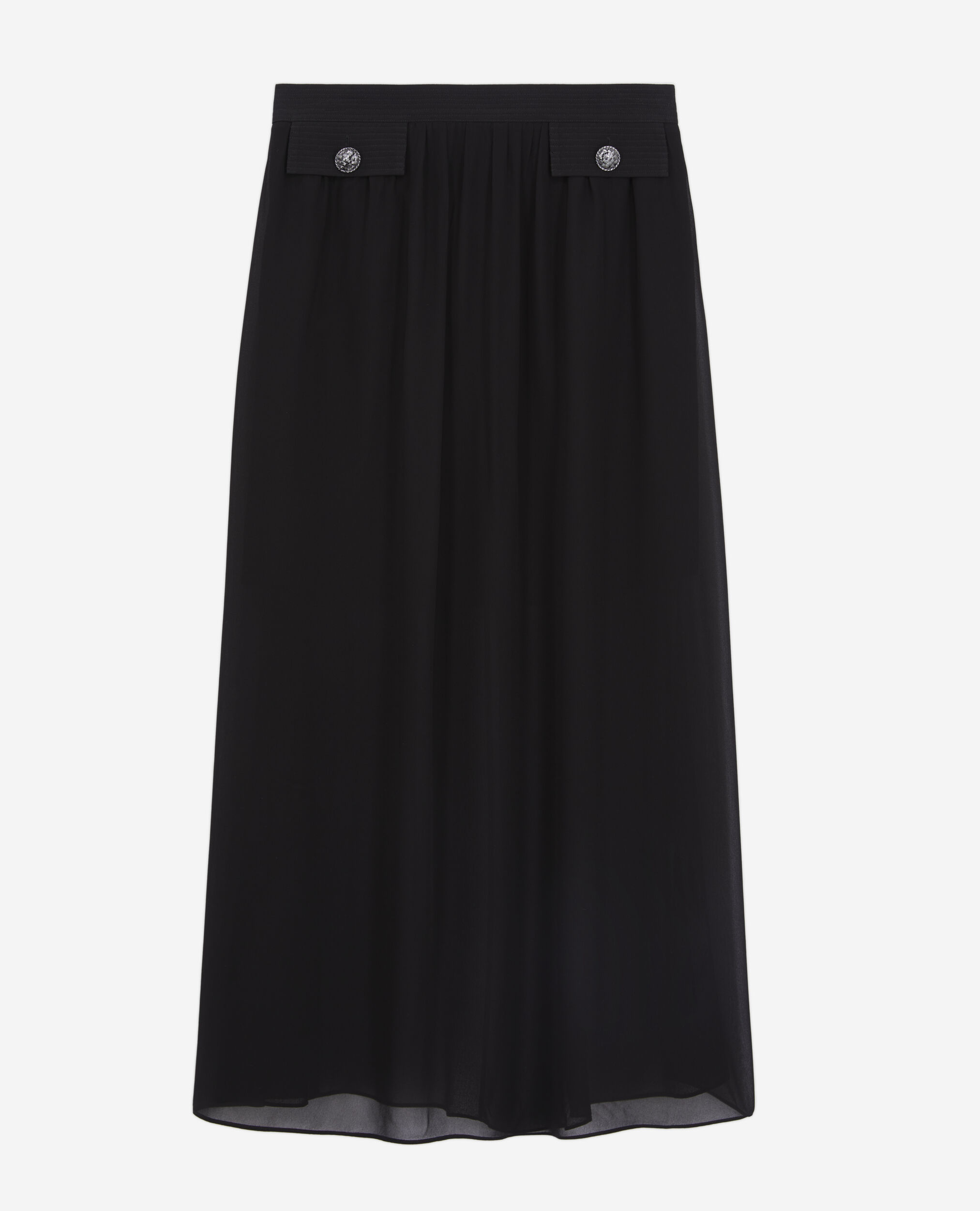 Jupe longue noire avec poches The Kooples