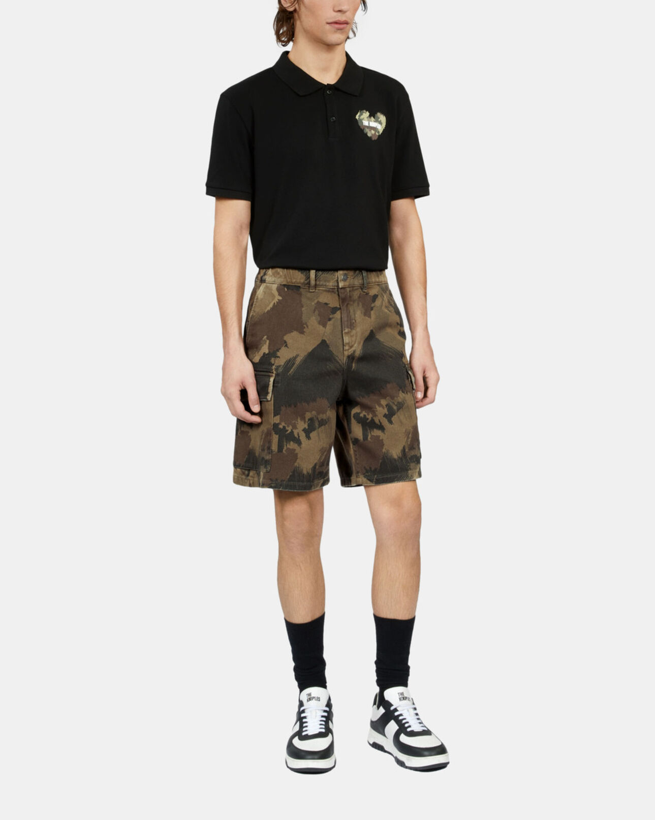 The Kooples MEN CAMOUFLAGE camouflage cargo shorts