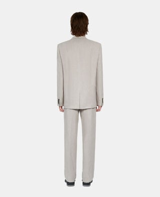 The Kooples HOMME BEIGE veste de costume en lin beige