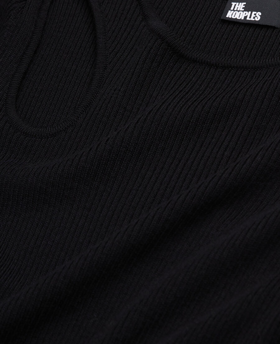 short black wool dress