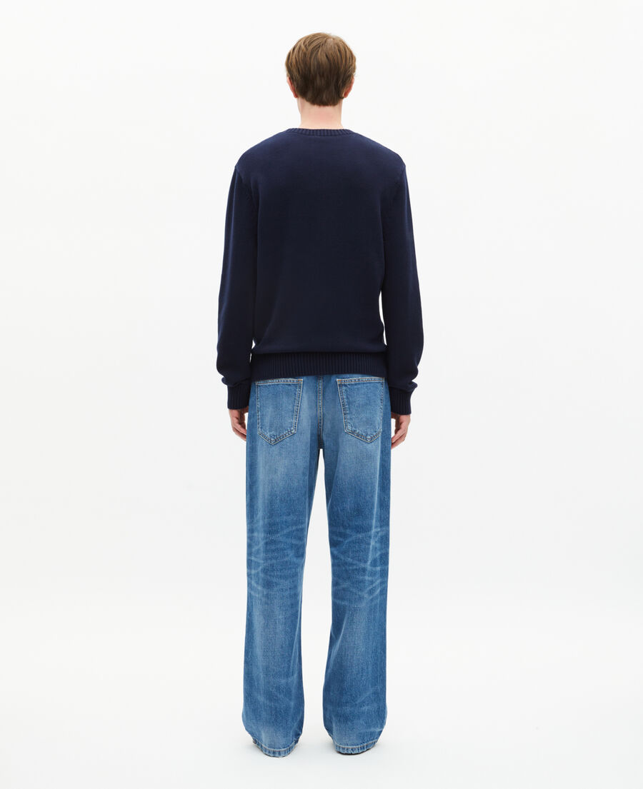 The Kooples HOMME BLUE pull 'rule breaker' marine