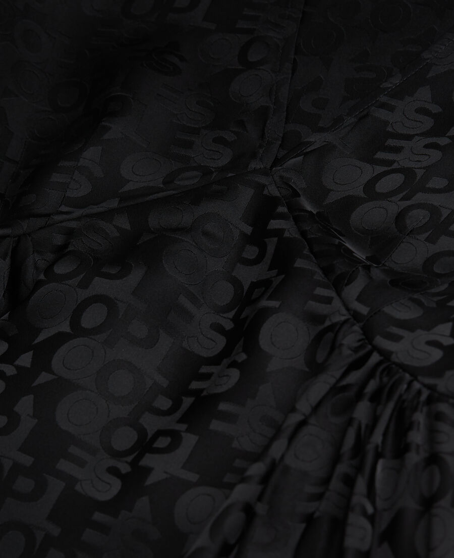 kurzes schwarzes kleid mit the kooples logo