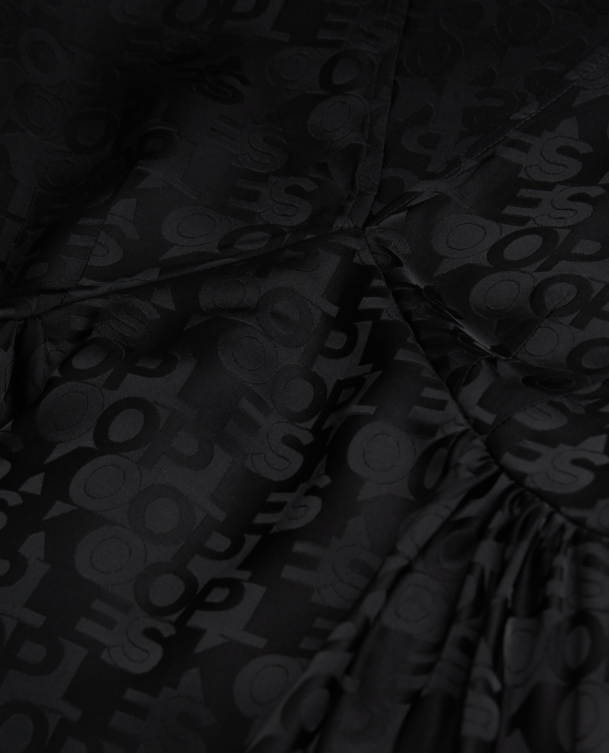 Kurzes schwarzes Kleid mit The Kooples Logo, BLACK, hi-res image number null