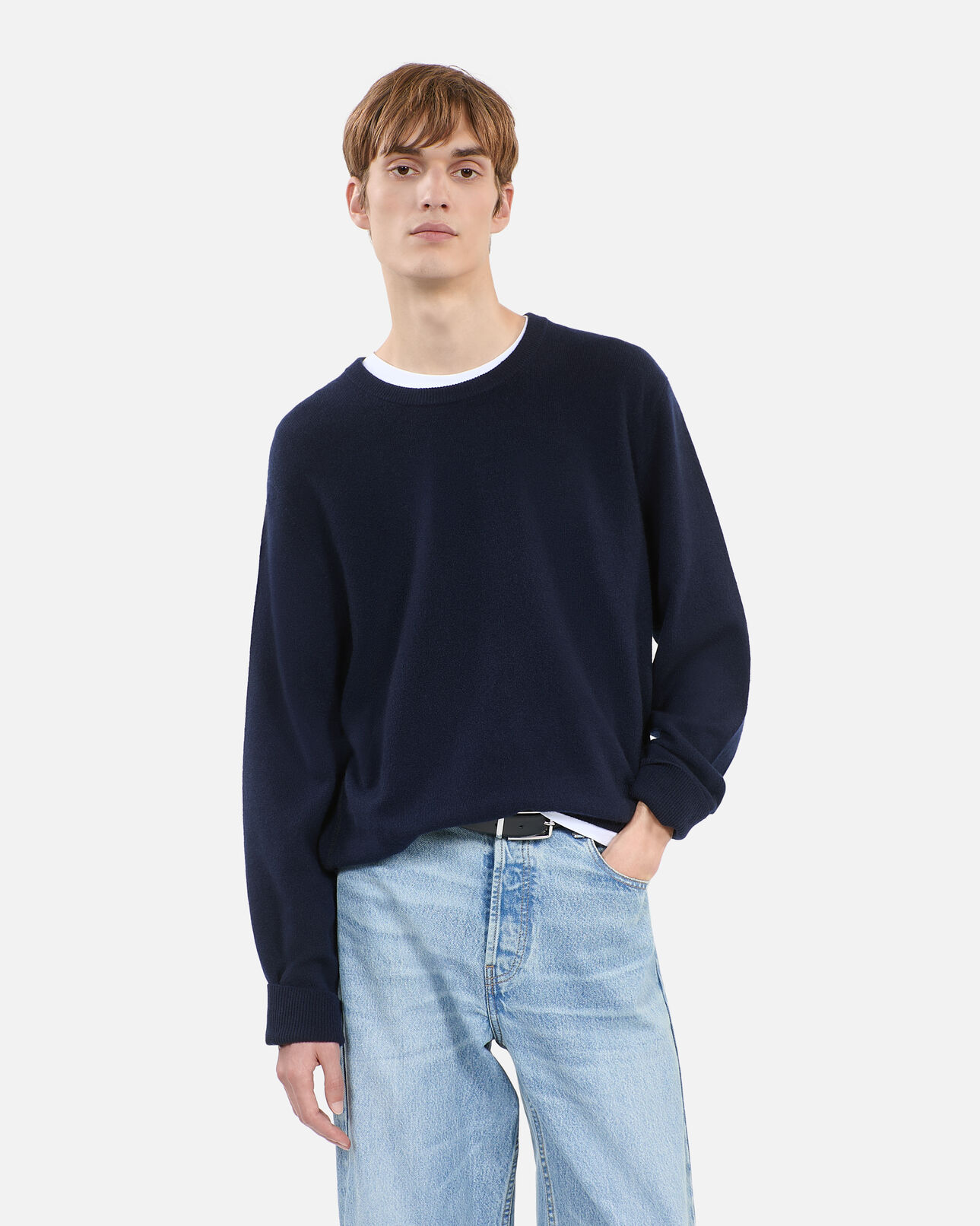 The Kooples MEN NAVY navy blue cashmere sweater