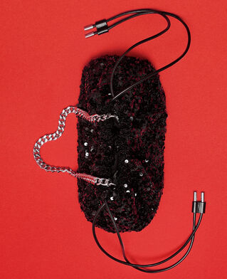 The Kooples FEMME BLACK sac taylor à sequins noir