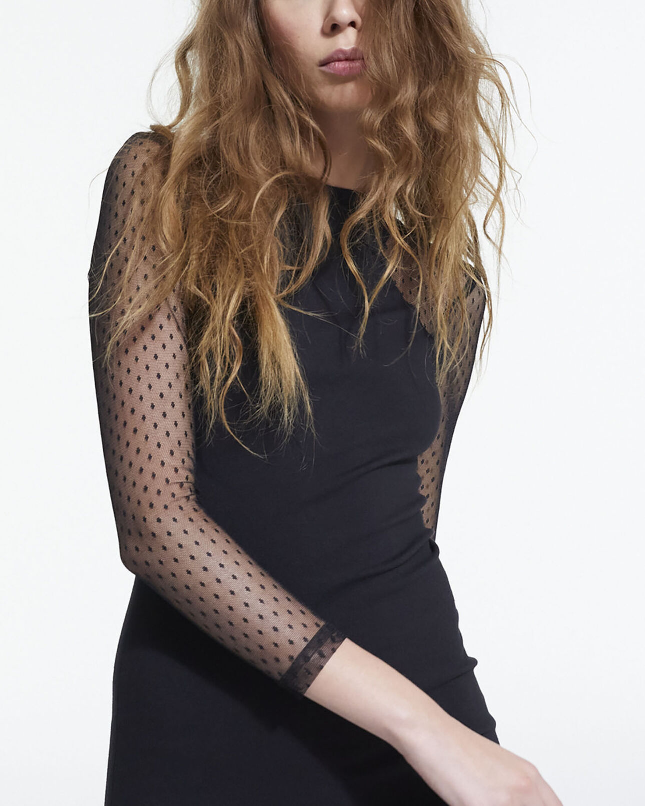 The Kooples FEMME BLACK robe courte noire