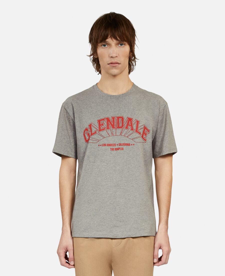 grey t-shirt with glendale serigraphy