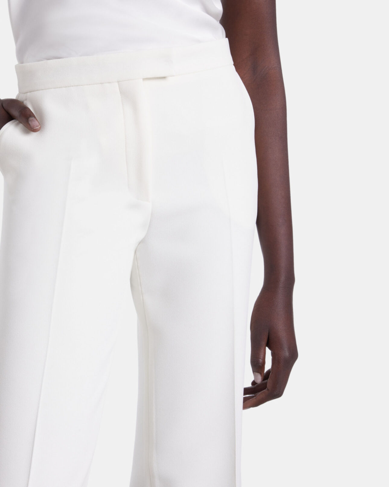 The Kooples WOMEN ECRU white suit pants