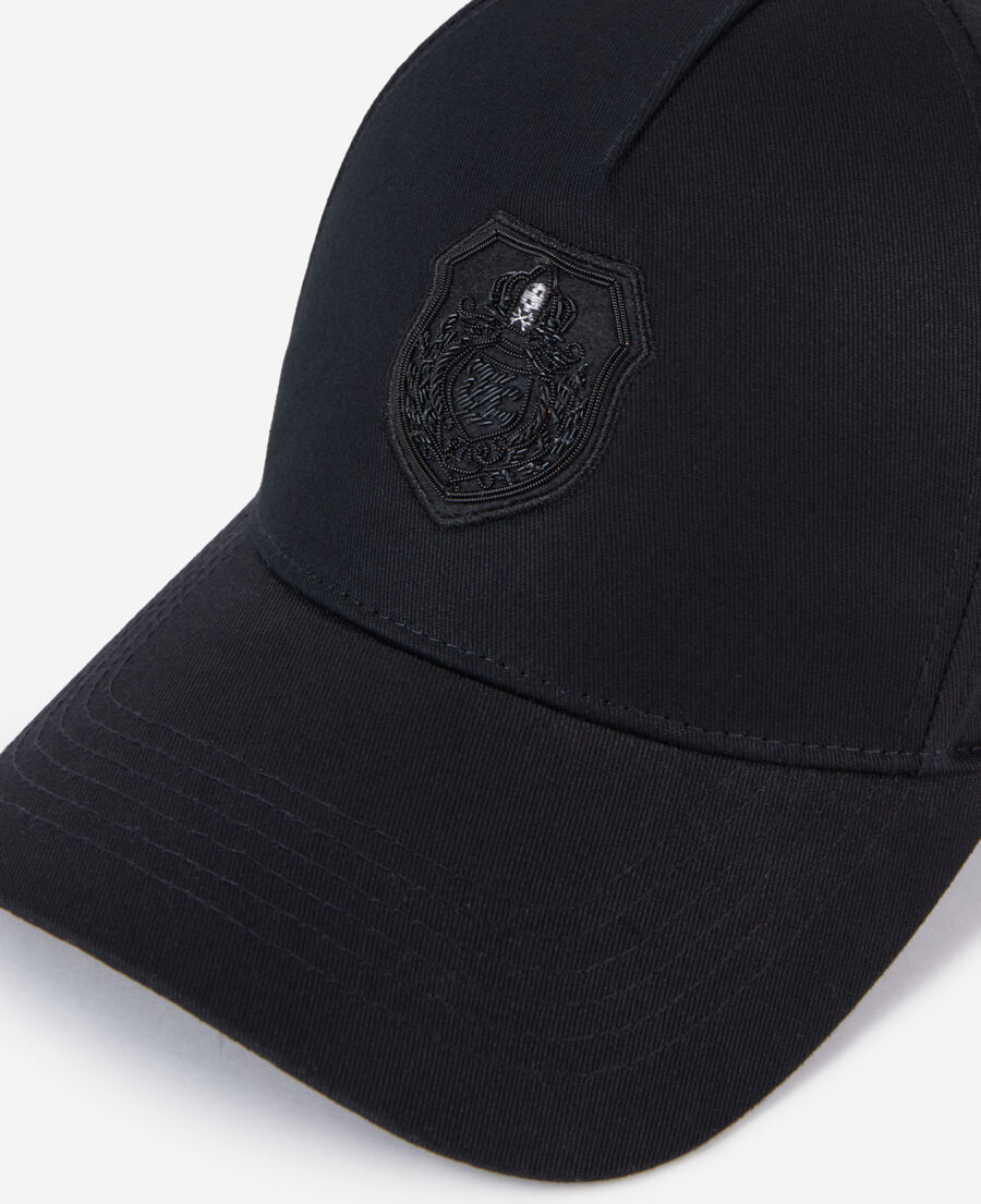 The Kooples MIXTE BLACK casquette noire avec patch blason