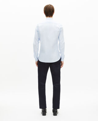 The Kooples HOMBRE LIGHT BLUE camisa cuello mao azul