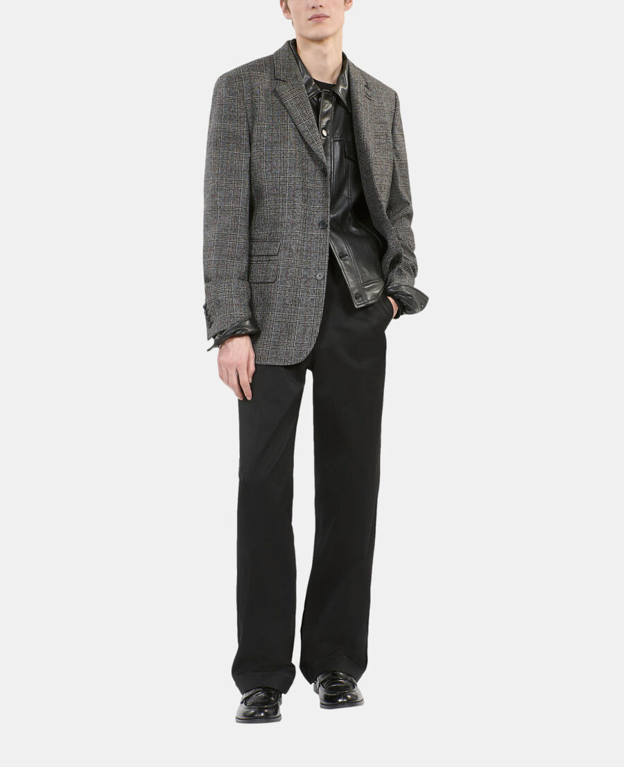 The Kooples HERREN BROWN / BLACK blazer aus wolle mit prince-of-wales-muster