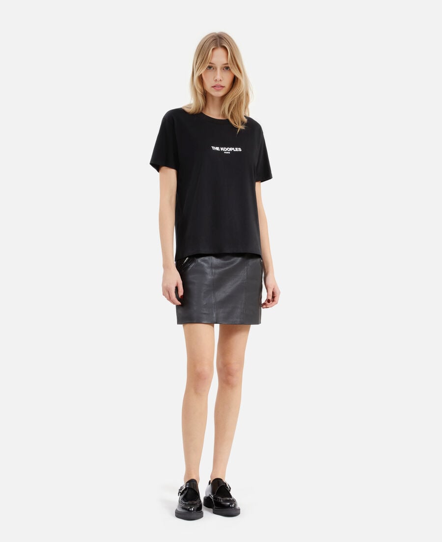 The Kooples FEMME BLACK t-shirt logo noir