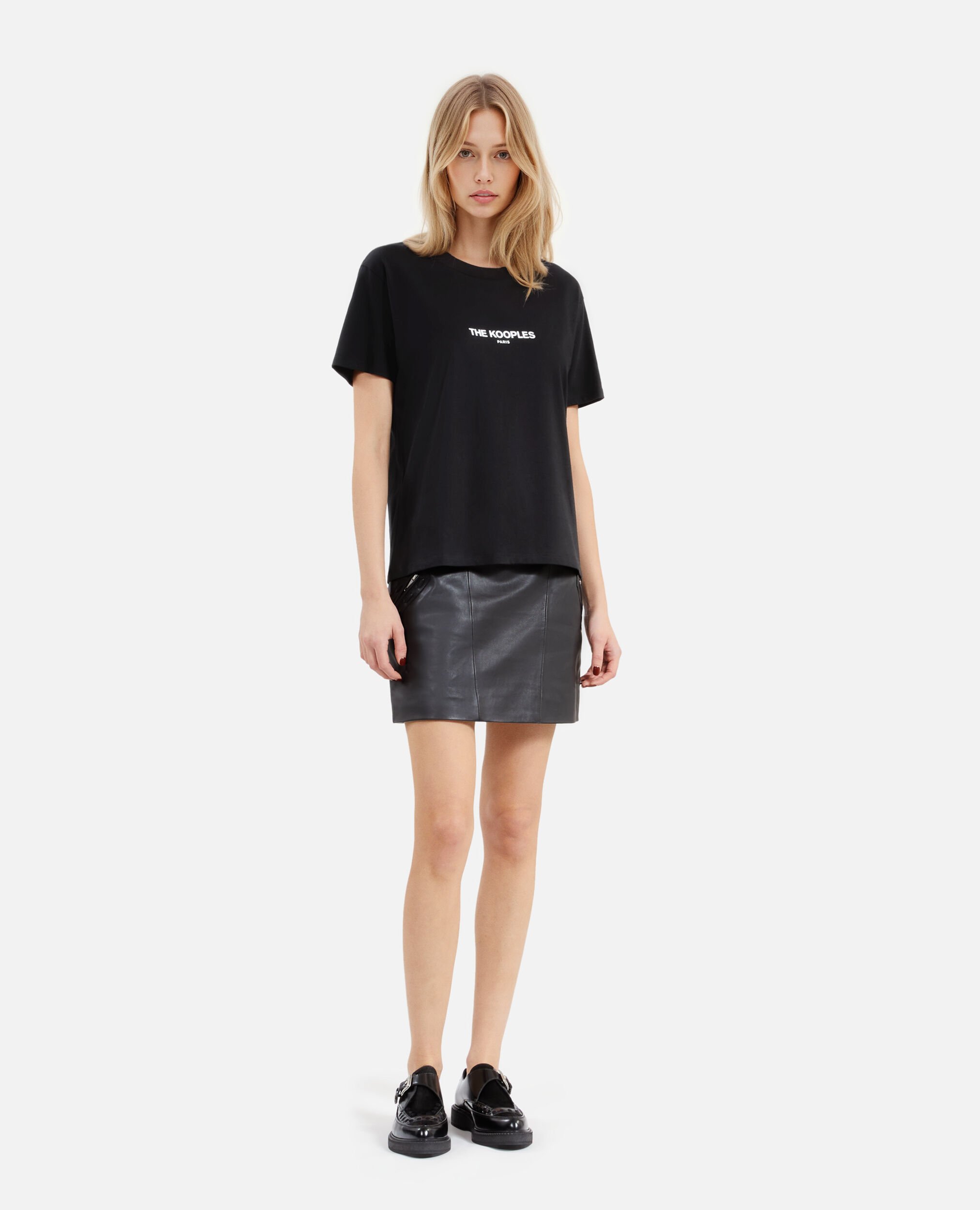 T-shirt Logo noir, BLACK, hi-res image number null