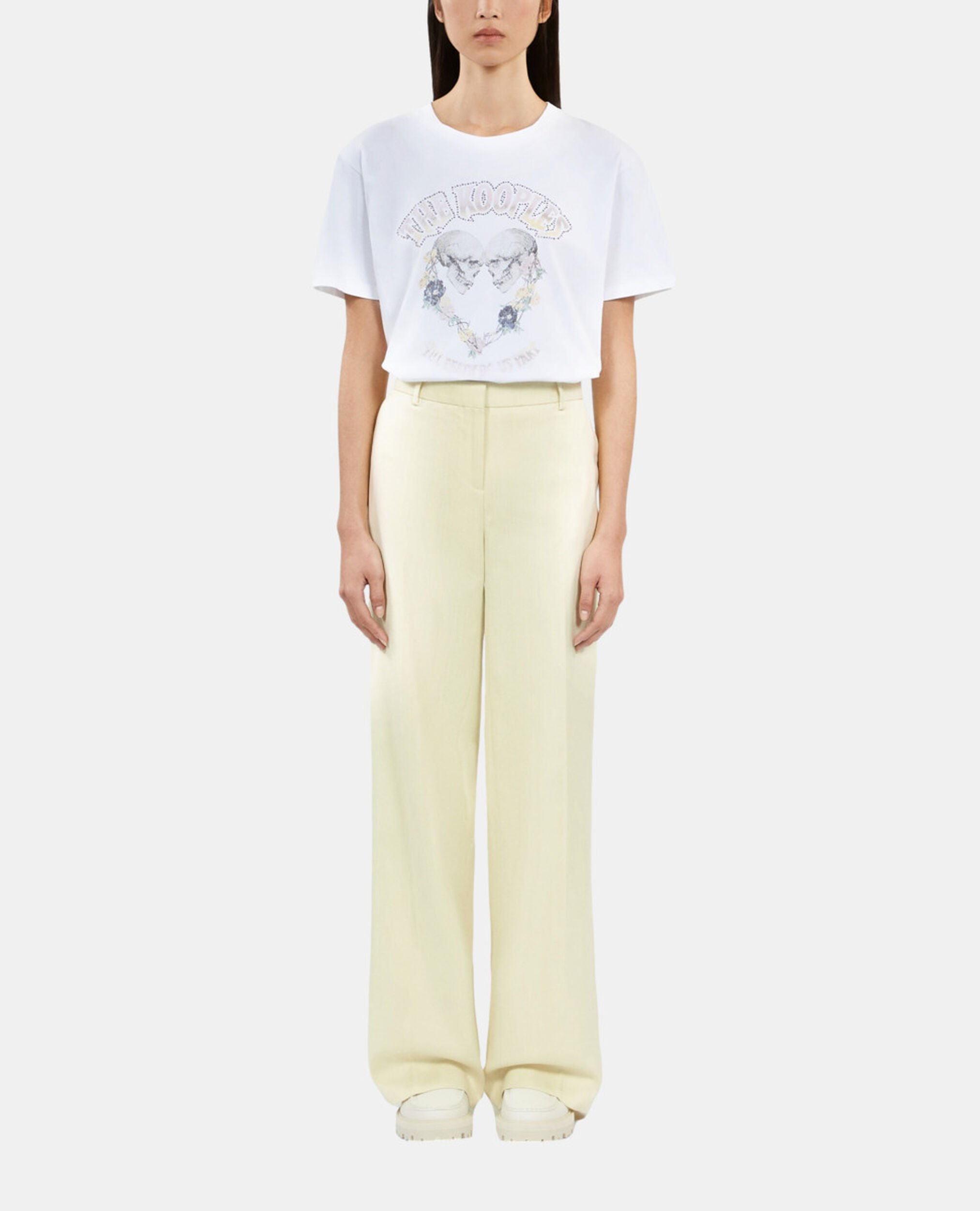 Pantalon tailleur jaune clair, BRIGHT YELLOW, hi-res image number null