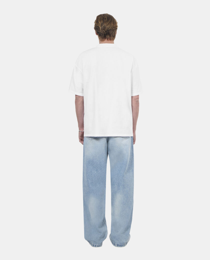 The Kooples HOMME ECRU t-shirt à sérigraphie écru