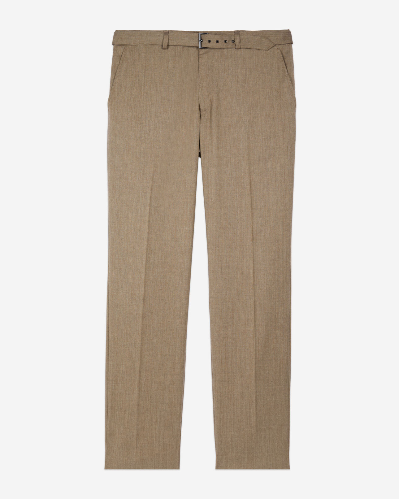 The Kooples MEN BROWN light brown wool suit trousers